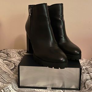 Faux Leather Boots NWOT